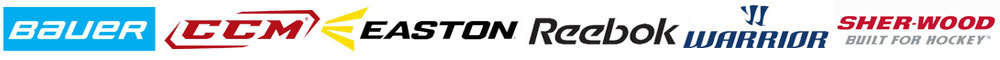 marques de hockey : Bauer, CCM, Reebok, Easton, Mission