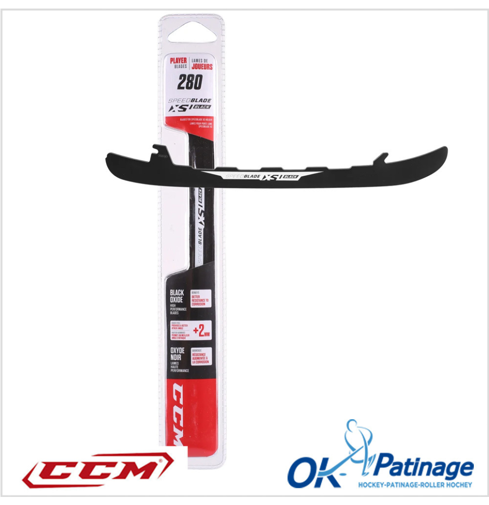 CCM lames SpeedBlade XS1 black +2mm
