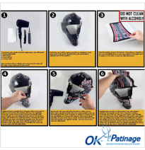 Ensemble de décalcomanies vinyliques pour masque de gardien Mad Dawg