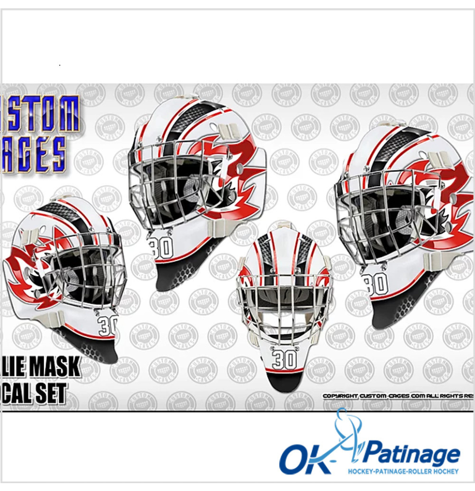 Ensemble de décalcomanies vinyliques pour masque de gardien Torch