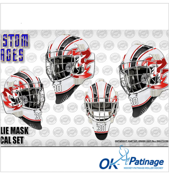 Ensemble de décalcomanies vinyliques pour masque de gardien Torch