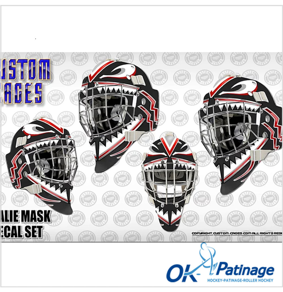 Ensemble de décalcomanies vinyliques pour masque de gardien Totem