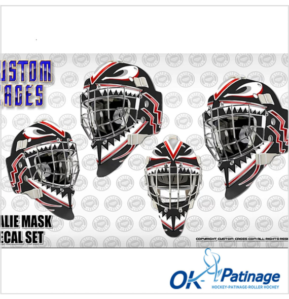 Ensemble de décalcomanies vinyliques pour masque de gardien Totem