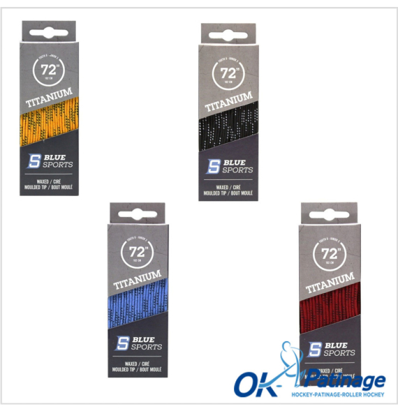 Lacet de  hockey couleurs cirés