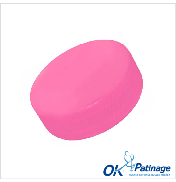 Palet officiel hockey sur glace rose