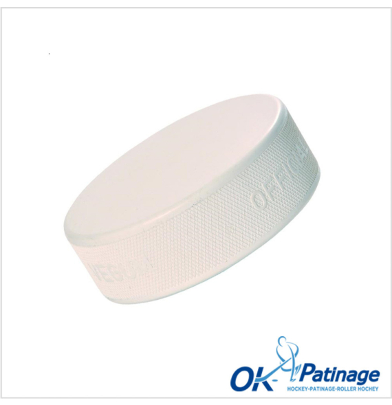 Palet officiel Hockey sur glace blanc