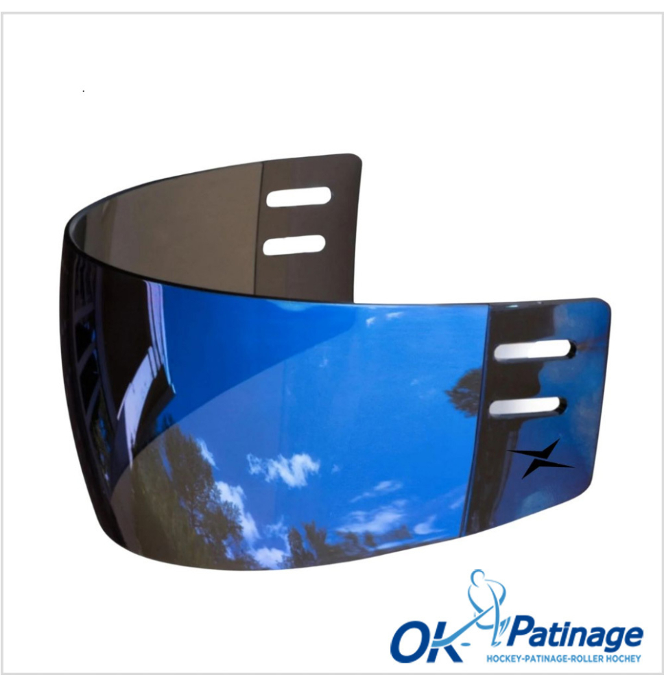 Tron 1/2 visière S30 bleu miroir