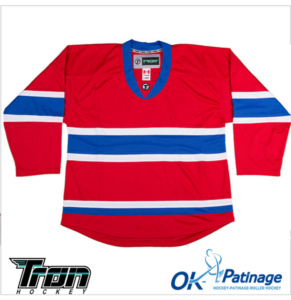 Tron maillot DJ300  Montreal rouge