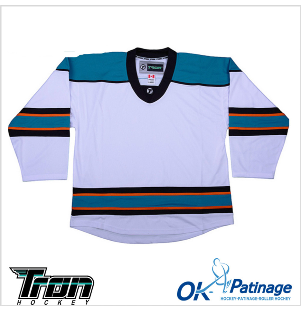 Tron maillot DJ300  San josé blanc