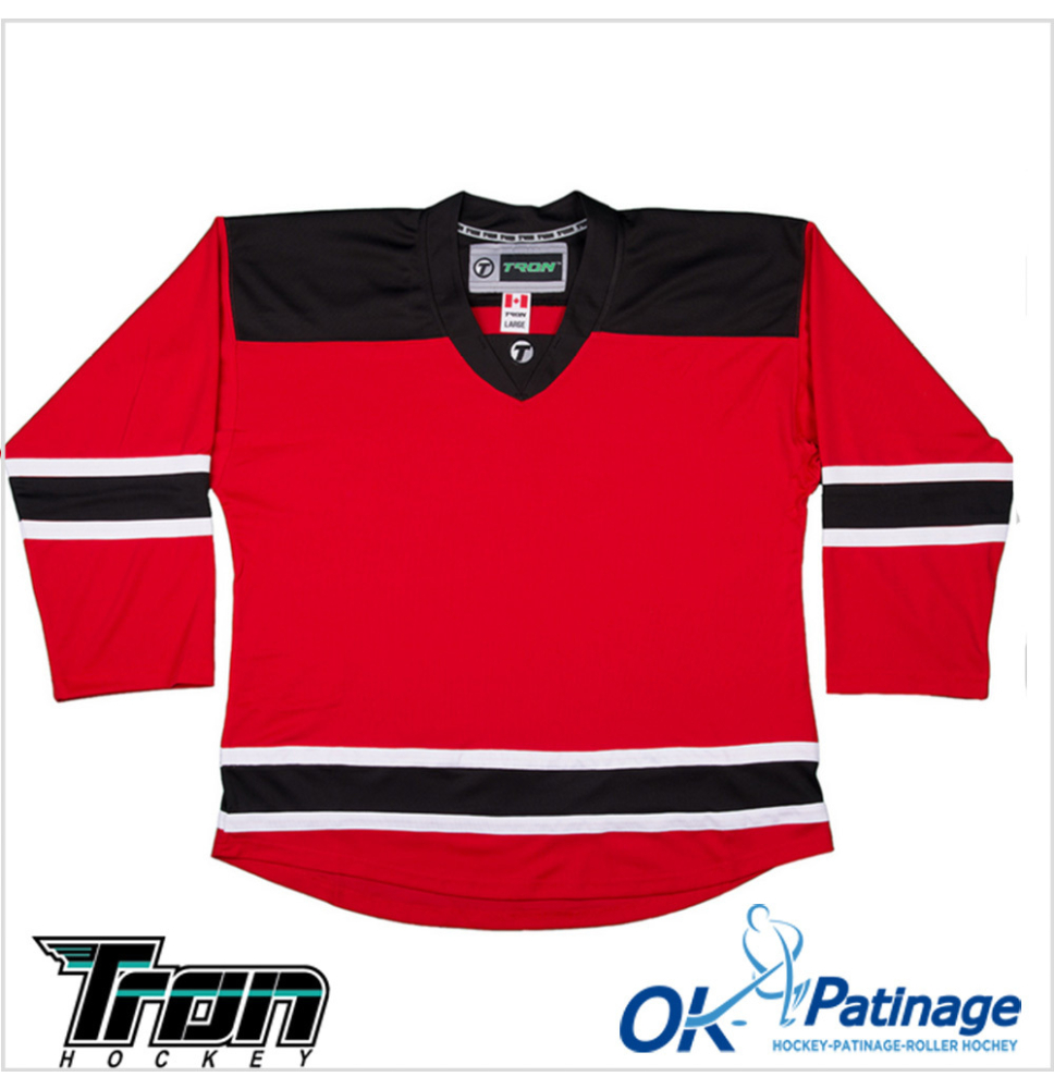 Tron maillot DJ300 New Jersey rouge