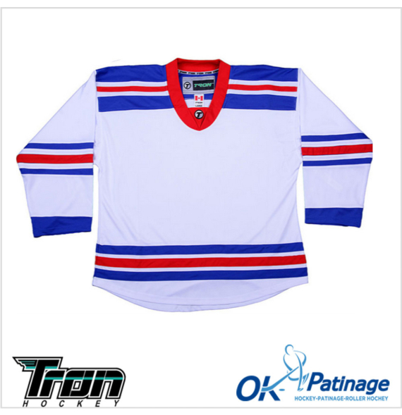 Tron maillot DJ300 New York Rangers blanc