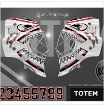 Ensemble de décalcomanies vinyliques pour masque de gardien Totem